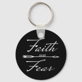 Christlicher Glaube über Angst Schlüsselanhänger (Vorderseite)