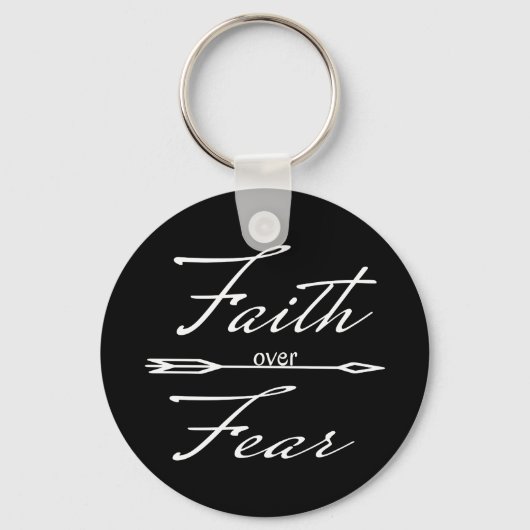 Christlicher Glaube über Angst Schlüsselanhänger (Vorderseite)
