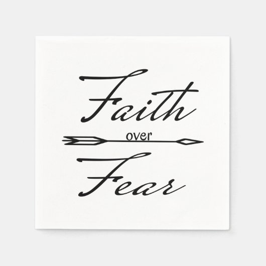 Christlicher Glaube über Angst Serviette (Vorderseite)