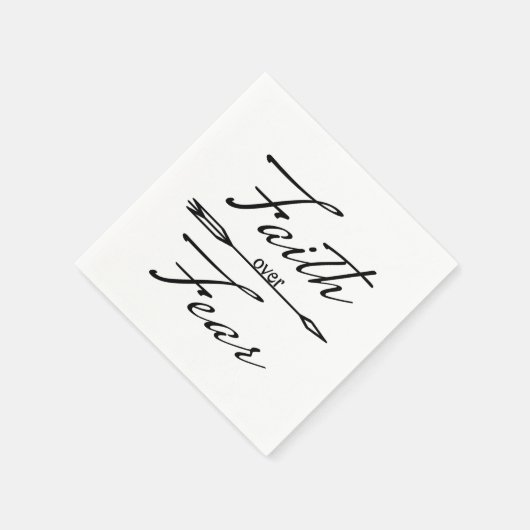 Christlicher Glaube über Angst Serviette (Ecke)