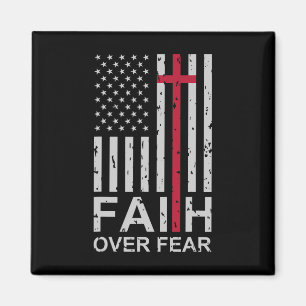 Christlicher Glaube über Furcht uns USA Amerikanis Magnet