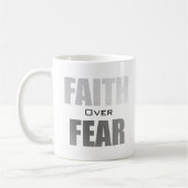 Christlicher Glaube Überwindet Angst Kaffeetasse (Links)