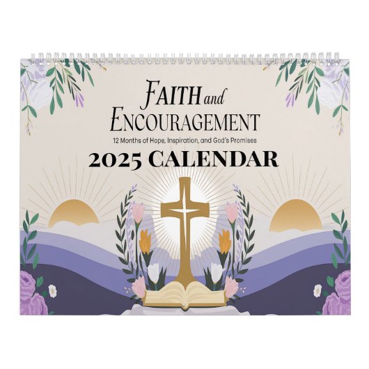 Christlicher Glaube und Ermutigung - Kalender 2025 (Titelbild)