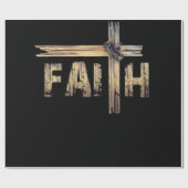 Christlicher Glaube und Kreuz - Christlicher Glaub Geschenkpapier (Flach)