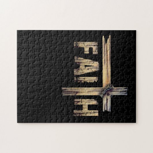 Christlicher Glaube und Kreuz - Christlicher Glaub Puzzle (Horizontal)
