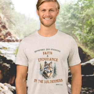 Christlicher Glaube Wolf Tri-Blend Shirt