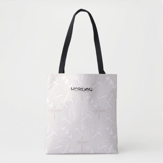 Christlicher Glaubenssatz - Jesus Liebe Sie, Bless Tasche (Vorderseite)