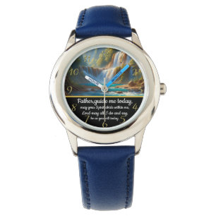 Christlicher Glaubenssatz mit Vater, führe mich Armbanduhr