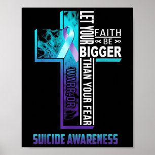 Christlicher Glaubenszitat für psychische Gesundhe Poster