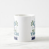 Christlicher Glaubenszitat: Gott wird dich durchbr Kaffeetasse (Mittel)