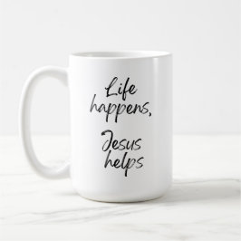 Christlicher Glaubenszitat Handgeschrieben Minimal Kaffeetasse