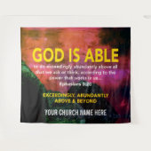 Christlicher GOD IST BÖSER BÖSER 3:20 Wandteppich (Vorderseite (Horizontal))