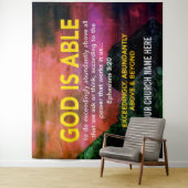 Christlicher GOD IST BÖSER BÖSER 3:20 Wandteppich (Beispiel)