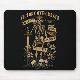 Christlicher Gothic Vintagecore-Skelett Korinther  Mousepad