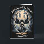 Christlicher gotischer Schutzengel Bibelzitat Psal Karte<br><div class="desc">Christlicher gotischer Schutzengel Bibelzitat Psalm 91_2 Tank Top</div>