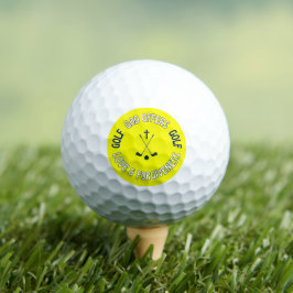Christlicher Gott bietet Liebe Vergebung Cross Yel Golfball