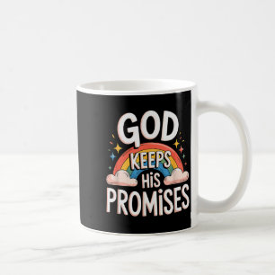 Christlicher Gott hält seine Versprechen Regenboge Kaffeetasse