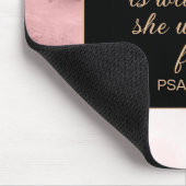 Christlicher Gott in ihrer rosa Goldmarmor Mousepad (Ecke)