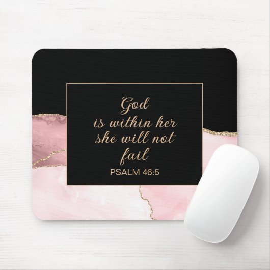 Christlicher Gott in ihrer rosa Goldmarmor Mousepad (Mit Mouse)