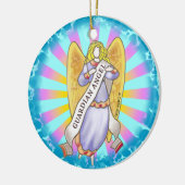 Christlicher Guardian Angel Keramikornament (Links)