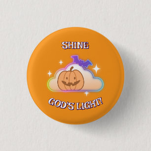 Christlicher Halloween-Button von Shine God Button