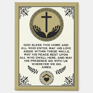 Christlicher Haussegen Magnet
