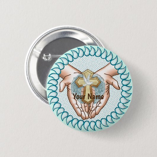 Christlicher Heiliger Geist Button (Vorne & Hinten)