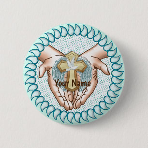 Christlicher Heiliger Geist Hände   Button