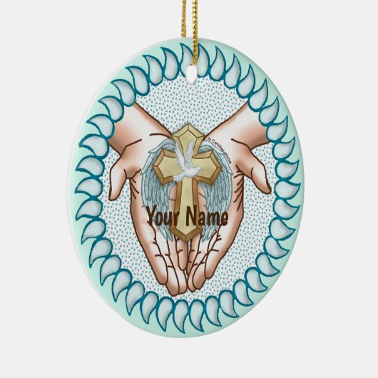 Christlicher Heiliger Geist Keramik Ornament (Rechts)