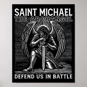 Christlicher Heiliger Michael Katholischer Heilige Poster