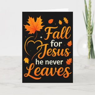 Christlicher Herbst für Jesus Er verlässt den Glau Karte