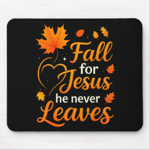 Christlicher Herbst für Jesus Er verlässt den Glau Mousepad