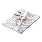 Christlicher Hochzeitsgeistesdienst Notizblock (Rotiert)