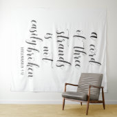 Christlicher Hochzeitstag | Drei-Stufen-Kabel Wandteppich (Beispiel (Horizontal))