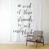 Christlicher Hochzeitstag | Drei-Stufen-Kabel Wandteppich (Beispiel)