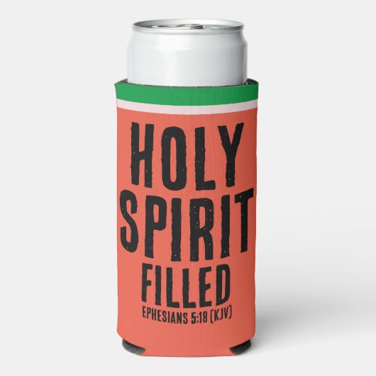 Christlicher "HOLY SPIRIT Filed" Wassermelone Somm Selters Dosenkühler (Seltzer Rückseite)