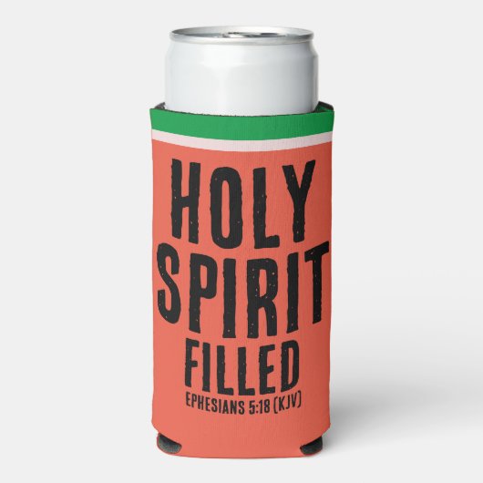 Christlicher "HOLY SPIRIT Filed" Wassermelone Somm Selters Dosenkühler (Seltzer Vorderseite)