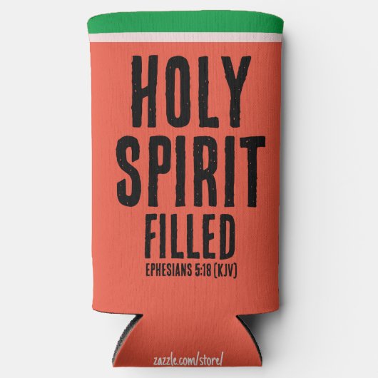 Christlicher "HOLY SPIRIT Filed" Wassermelone Somm Selters Dosenkühler (Vorderseite)