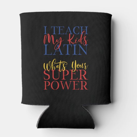 Christlicher Homeschool Latein Lehrer Dosenkühler (Rückseite)