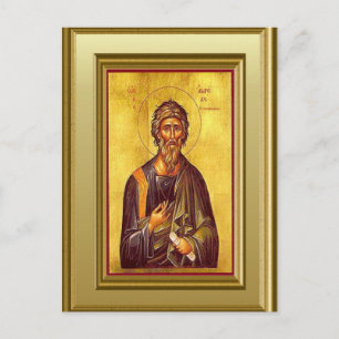 Christlicher Ikon des Gospel-Schriftstellers Postkarte