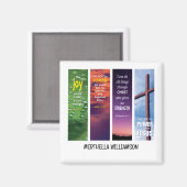 Christlicher Individuelle Name BIBLE MEDITATION Magnet (Vorderseite/Rückseite)