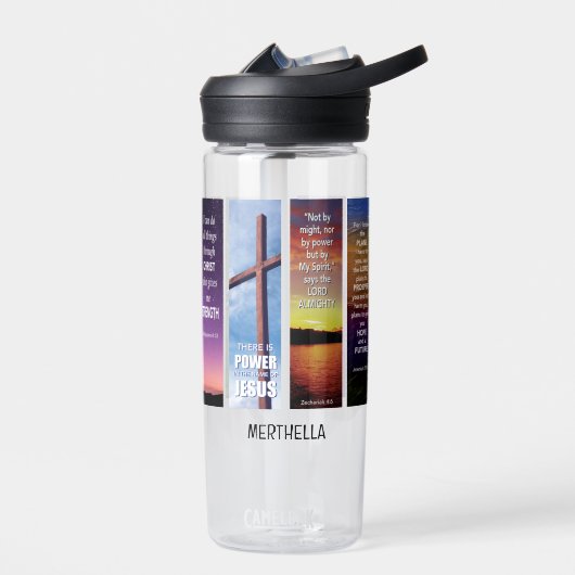 Christlicher Individuelle Name BIBLE MEDITATION Trinkflasche (Links)