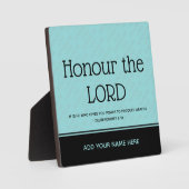 Christlicher, inspirierender, benutzerdefinierter  fotoplatte (Vorderseite)