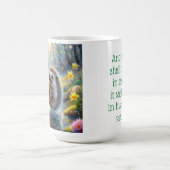 Christlicher inspirierender Psalm-Whimsischer Igel Kaffeetasse (Mittel)
