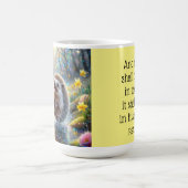 Christlicher inspirierender Psalm-Whimsischer Igel Kaffeetasse (Mittel)