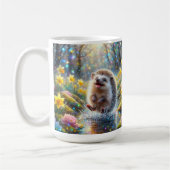 Christlicher inspirierender Psalm-Whimsischer Igel Kaffeetasse (Links)
