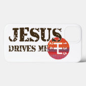 Christlicher iPhone-Fall: Jesus treibt mich an Case-Mate iPhone Hülle (Rückseite (Horizontal))