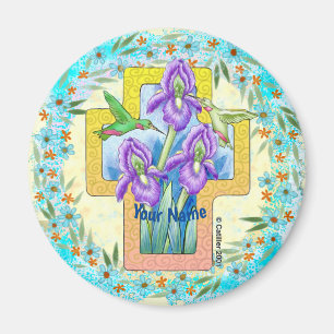 Christlicher Iris Cross-Magnet Magnet