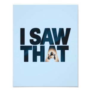 Christlicher Jesus beobachtet dich, Jesus, ich hab Fotodruck