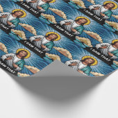 Christlicher Jesus beobachtet dich, Jesus, ich hab Geschenkpapier (Ecke)